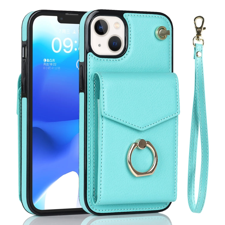 For iPhone 14 Plus Anti-theft RFID Card Slot Phone Case