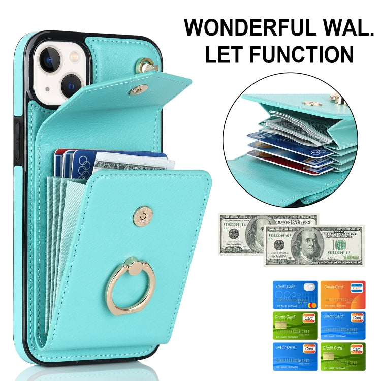 For iPhone 14 Plus Anti-theft RFID Card Slot Phone Case