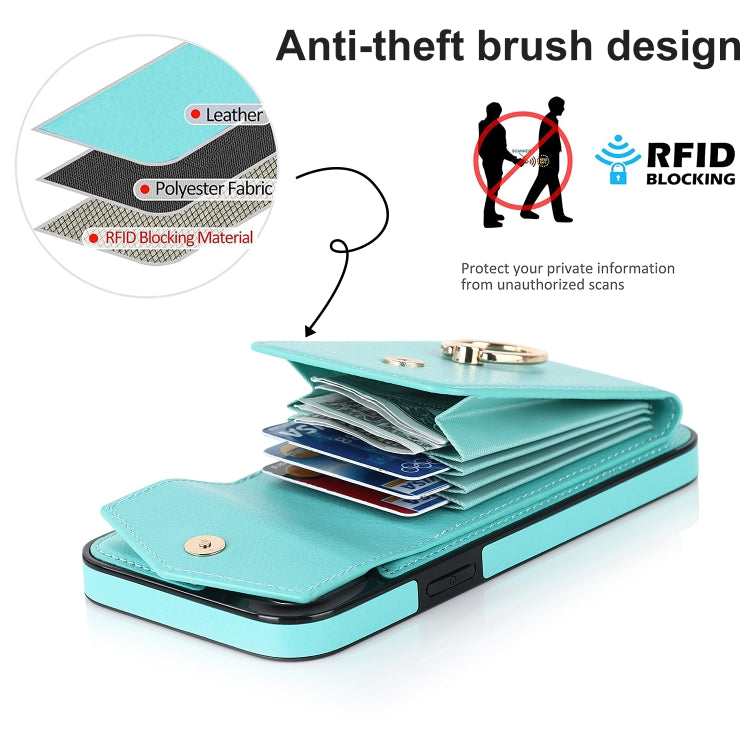 For iPhone 14 Plus Anti-theft RFID Card Slot Phone Case
