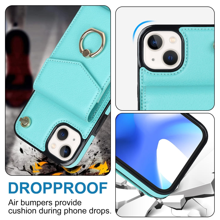 For iPhone 14 Plus Anti-theft RFID Card Slot Phone Case