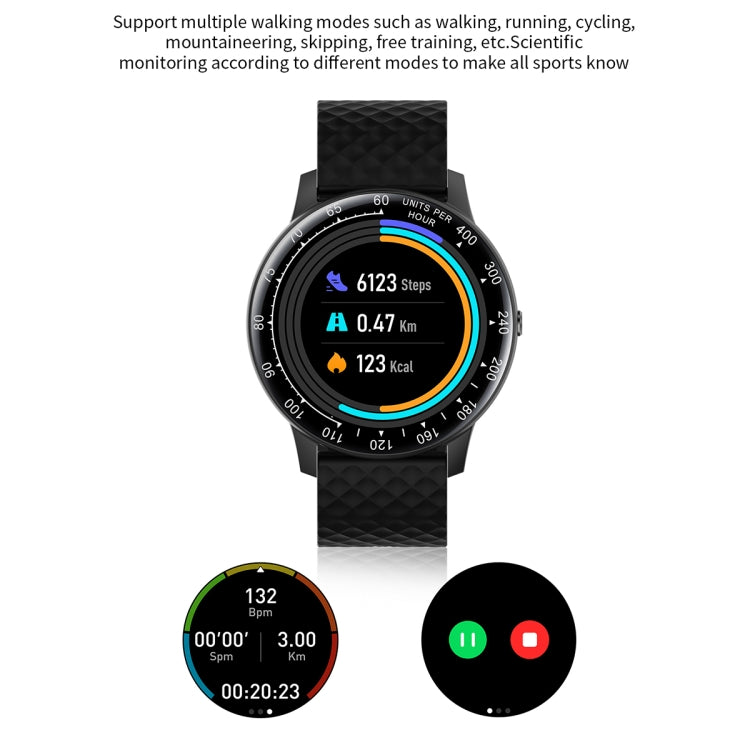 Ochstin 5H30 1.28 Inch HD Round Screen Silicone Strap Smart Sports Watch