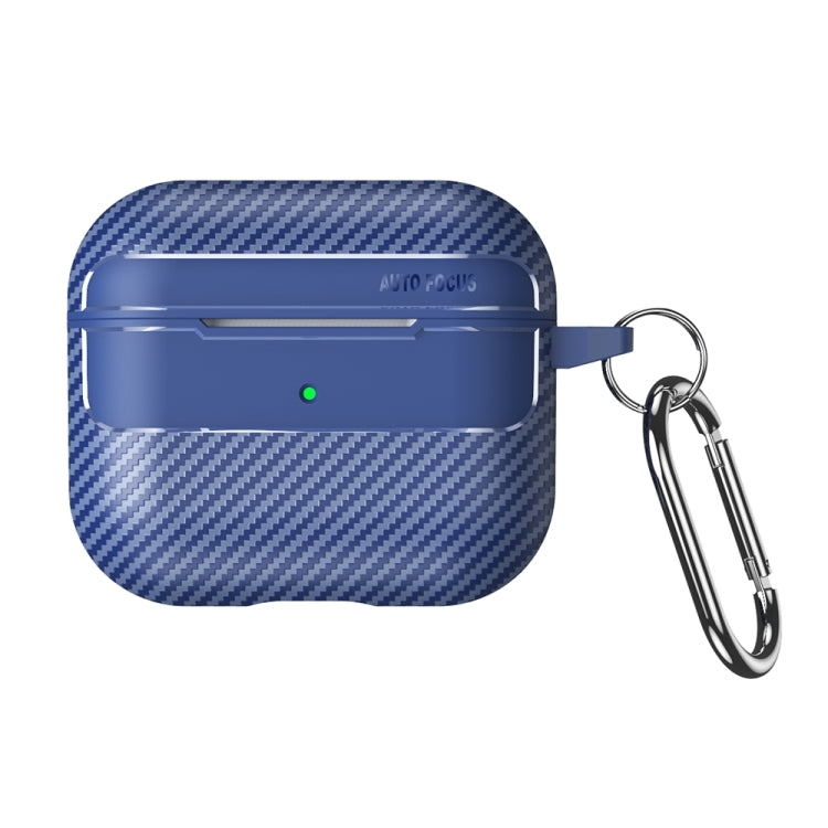 For AirPods 3 Carbon Fiber Texture Anti-fall Earphone Protective Case