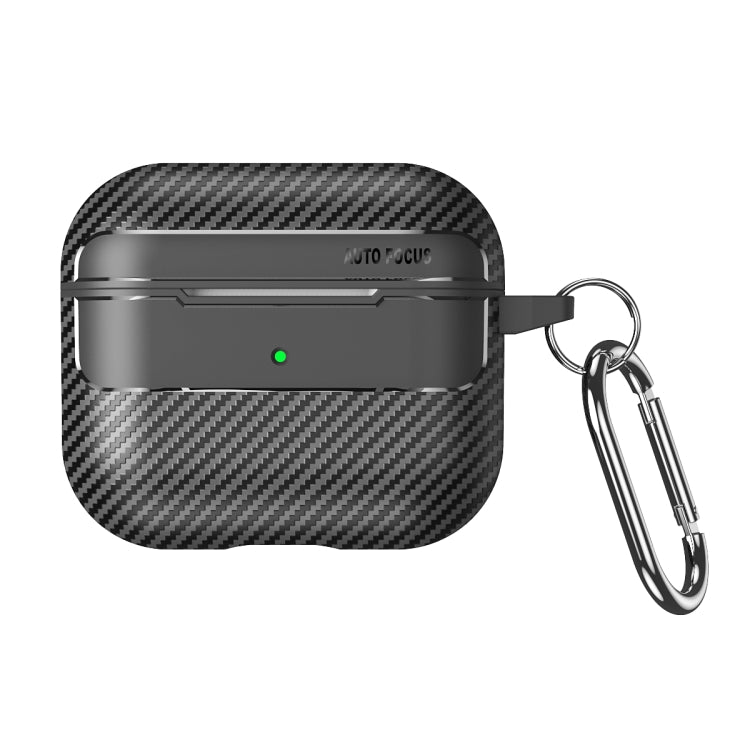 For AirPods 3 Carbon Fiber Texture Anti-fall Earphone Protective Case