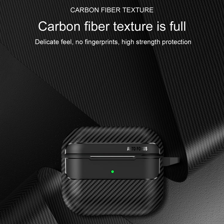 For AirPods 3 Carbon Fiber Texture Anti-fall Earphone Protective Case