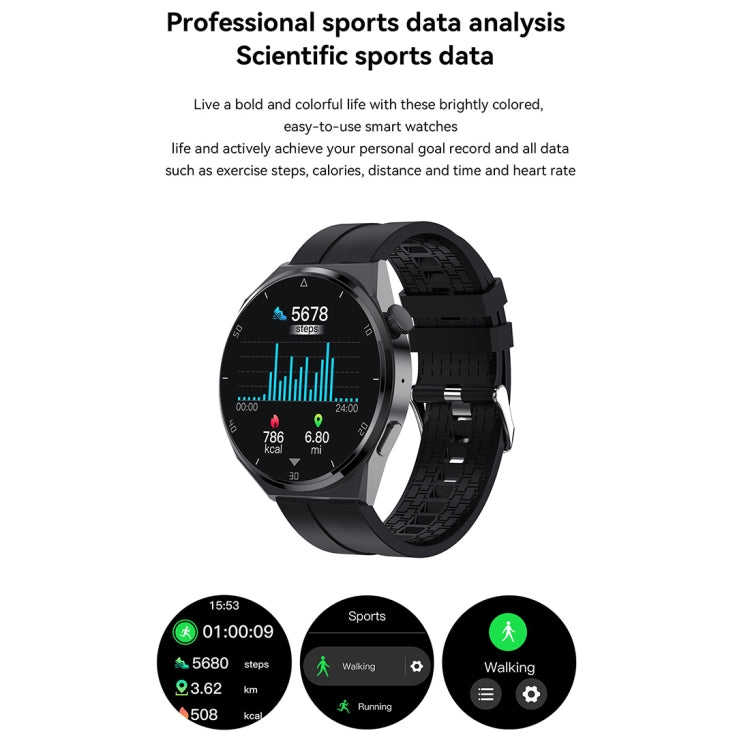 PG3 Max 1.6 inch HD Bluetooth Smart Watch Support Bluetooth Call / Heart Rate Monitoring