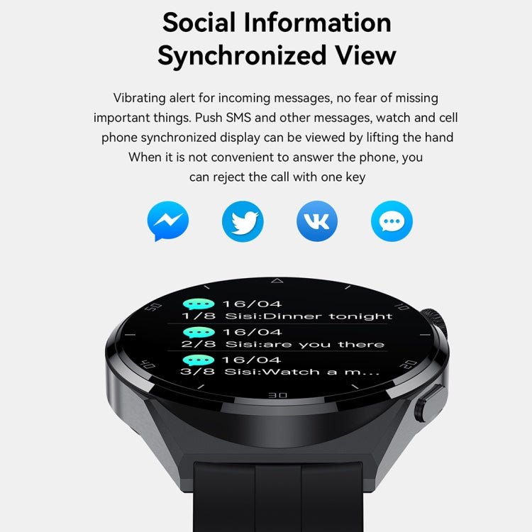 PG3 Max 1.6 inch HD Bluetooth Smart Watch Support Bluetooth Call / Heart Rate Monitoring