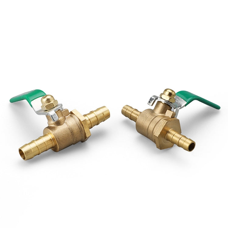LAIZE Pneumatic Hose Barb Brass Shutoff Ball Valve, Specification:Thickened 8mm