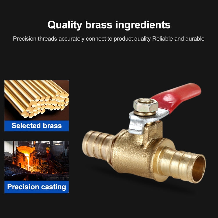 LAIZE Pneumatic Hose Barb Brass Shutoff Ball Valve, Specification:10mm