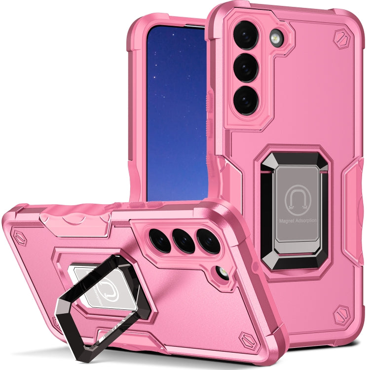 For Samsung Galaxy S23 5G Ring Holder Non-slip Shockproof Armor Phone Case