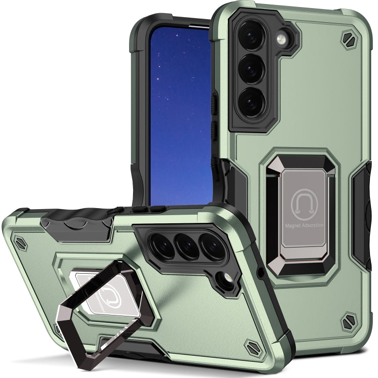 For Samsung Galaxy S23 5G Ring Holder Non-slip Shockproof Armor Phone Case