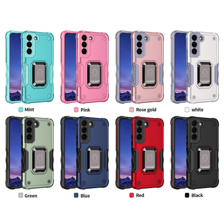 For Samsung Galaxy S23 5G Ring Holder Non-slip Shockproof Armor Phone Case