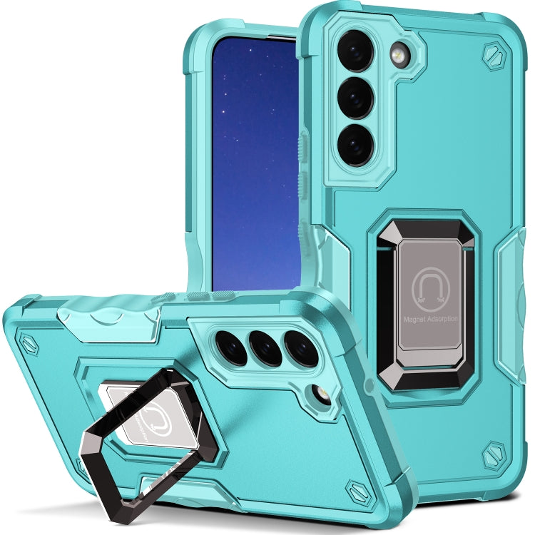 For Samsung Galaxy S23+ 5G Ring Holder Non-slip Shockproof Armor Phone Case