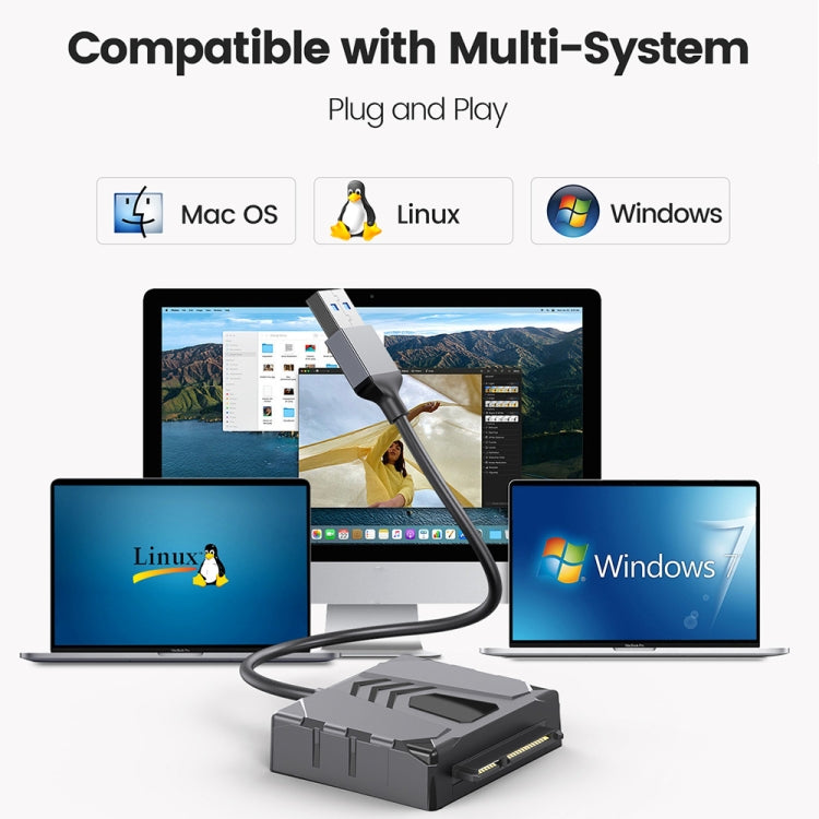 ORICO UTS2 USB 3.0 2.5-inch SATA HDD Adapter, Cable Length:0.5m