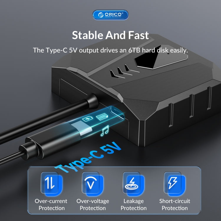ORICO UTS2 USB 3.0 2.5-inch SATA HDD Adapter with Silicone Case, Cable Length:1m