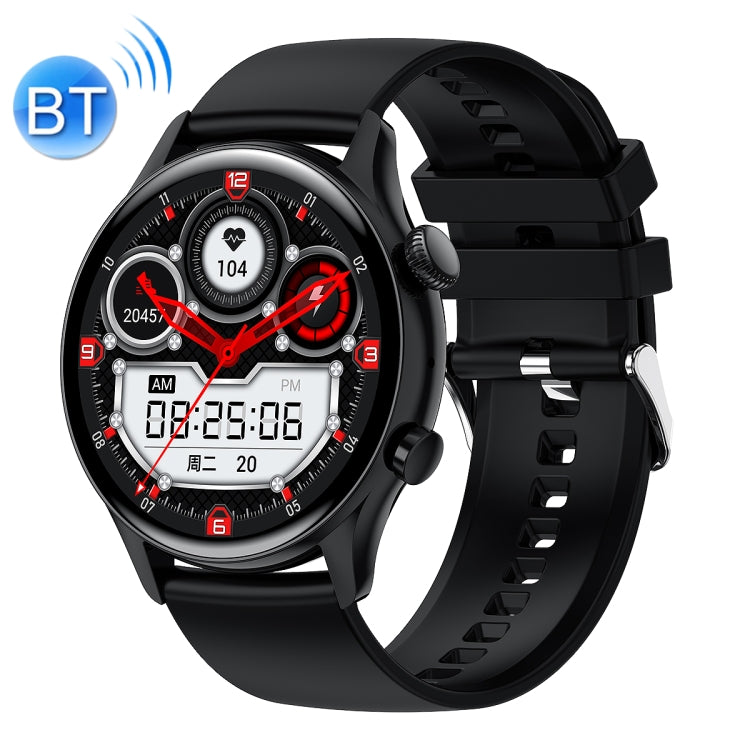 Ochstin 5HK8 Pro 1.36 inch Round Screen Blood Oxygen Blood Pressure Monitoring Bluetooth Smart Watch, Strap:Silicone