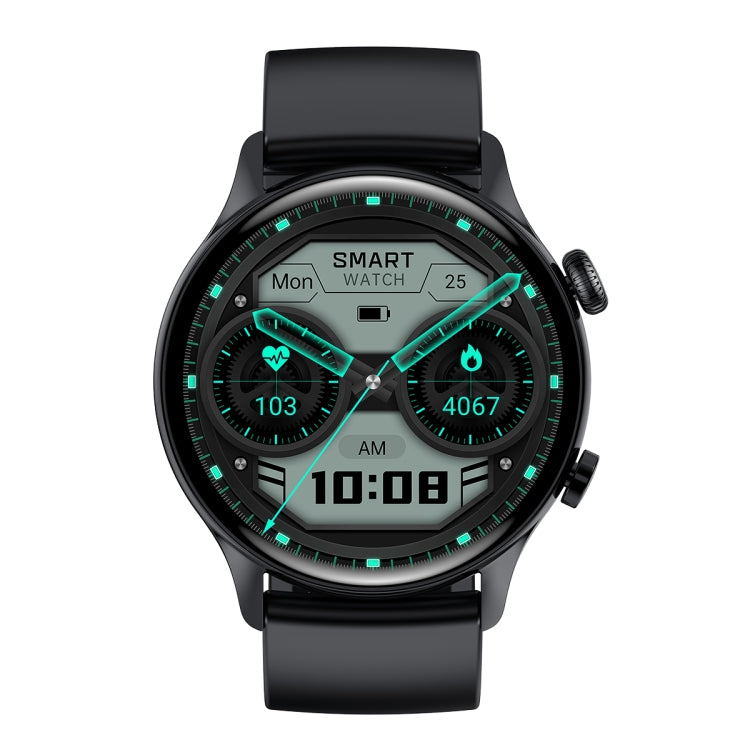 Ochstin 5HK8 Pro 1.36 inch Round Screen Blood Oxygen Blood Pressure Monitoring Bluetooth Smart Watch, Strap:Silicone