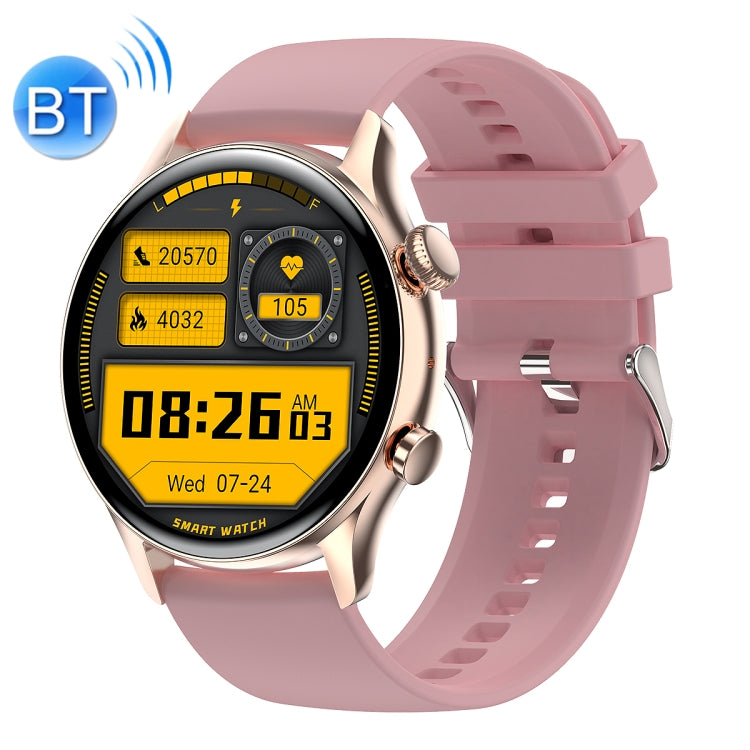 Ochstin 5HK8 Pro 1.36 inch Round Screen Blood Oxygen Blood Pressure Monitoring Bluetooth Smart Watch, Strap:Silicone