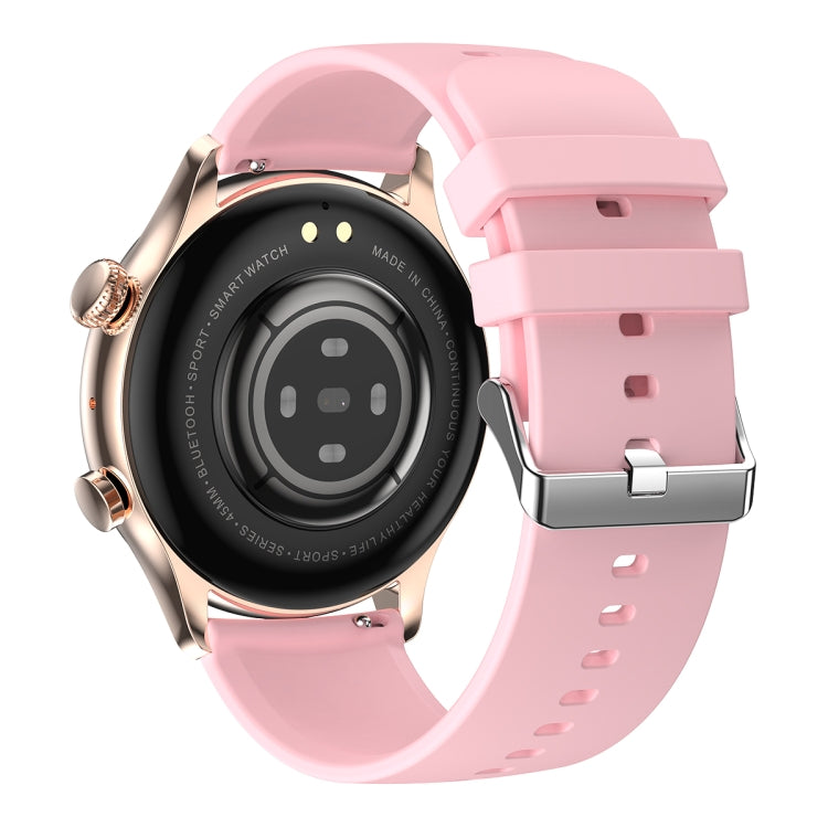 Ochstin 5HK8 Pro 1.36 inch Round Screen Blood Oxygen Blood Pressure Monitoring Bluetooth Smart Watch, Strap:Silicone