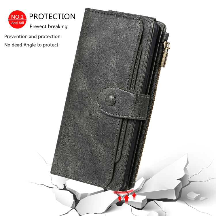For Galaxy Note 8 Multifunctional Retro Detachable Magnetic Horizontal Flip Leather Case with Card Slots & Holder & Wallet & Photo Frame
