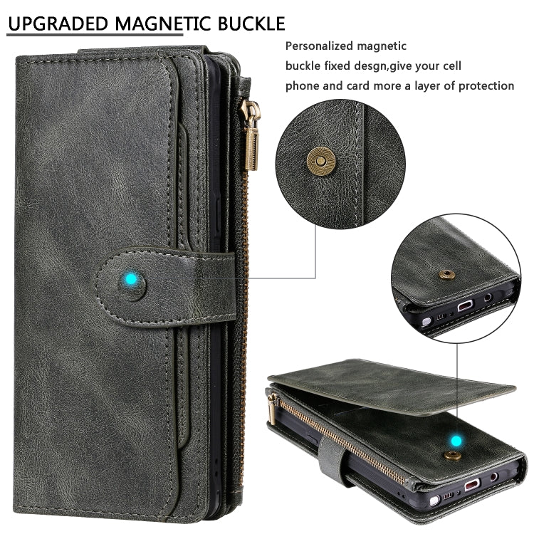 For Galaxy Note 8 Multifunctional Retro Detachable Magnetic Horizontal Flip Leather Case with Card Slots & Holder & Wallet & Photo Frame