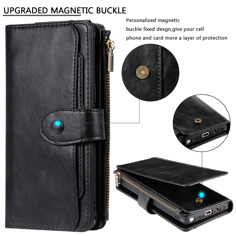For Galaxy Note 8 Multifunctional Retro Detachable Magnetic Horizontal Flip Leather Case with Card Slots & Holder & Wallet & Photo Frame