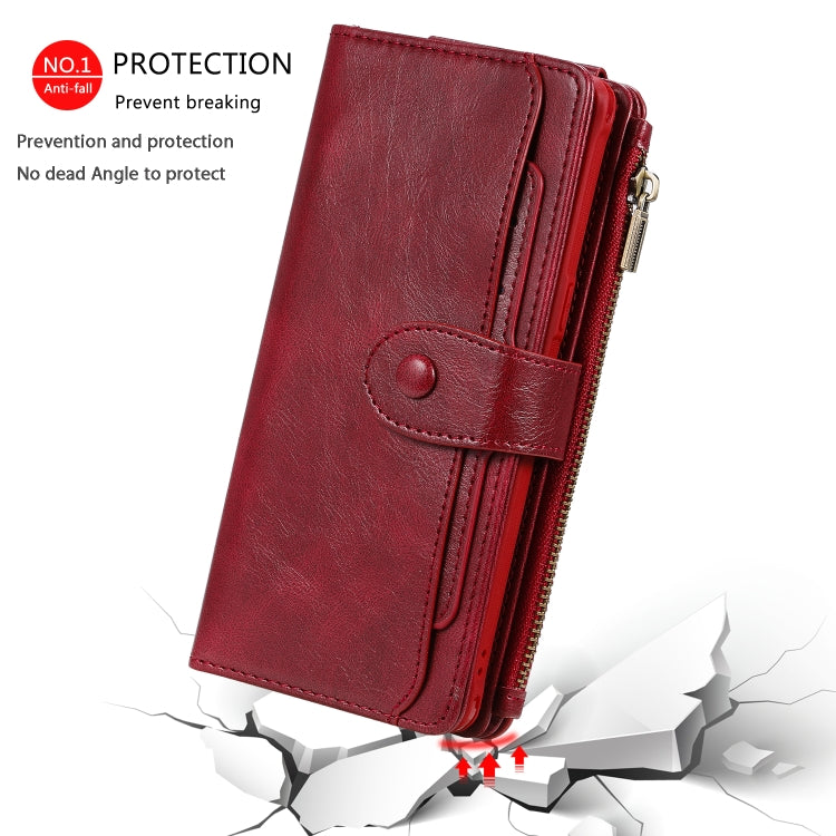 For Galaxy Note 8 Multifunctional Retro Detachable Magnetic Horizontal Flip Leather Case with Card Slots & Holder & Wallet & Photo Frame