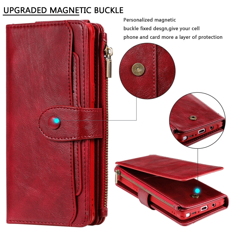 For Galaxy Note 8 Multifunctional Retro Detachable Magnetic Horizontal Flip Leather Case with Card Slots & Holder & Wallet & Photo Frame