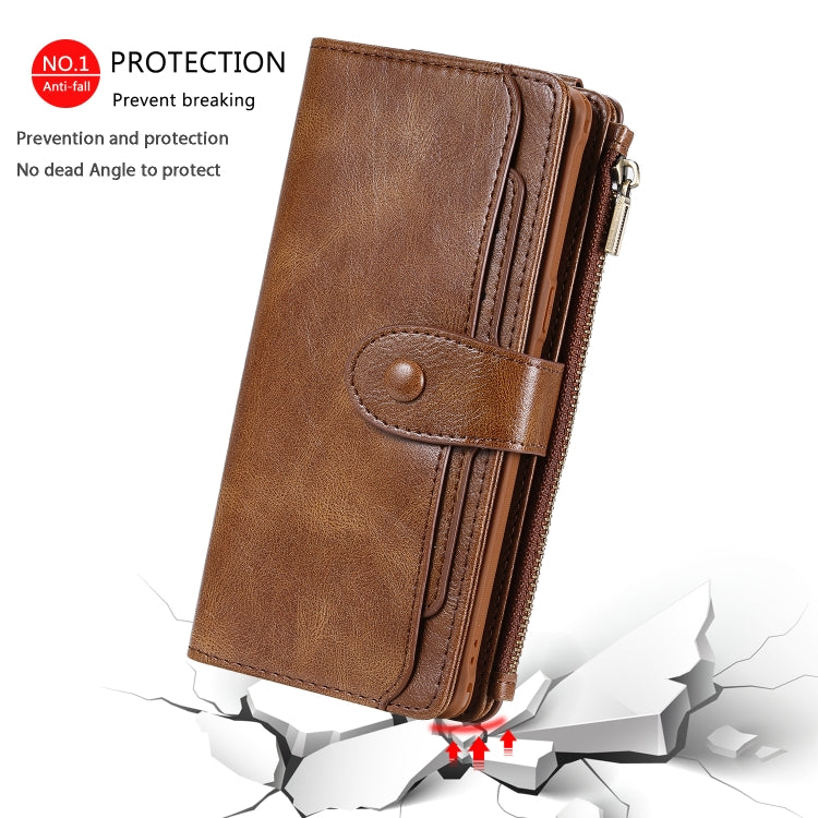 For Galaxy Note 8 Multifunctional Retro Detachable Magnetic Horizontal Flip Leather Case with Card Slots & Holder & Wallet & Photo Frame