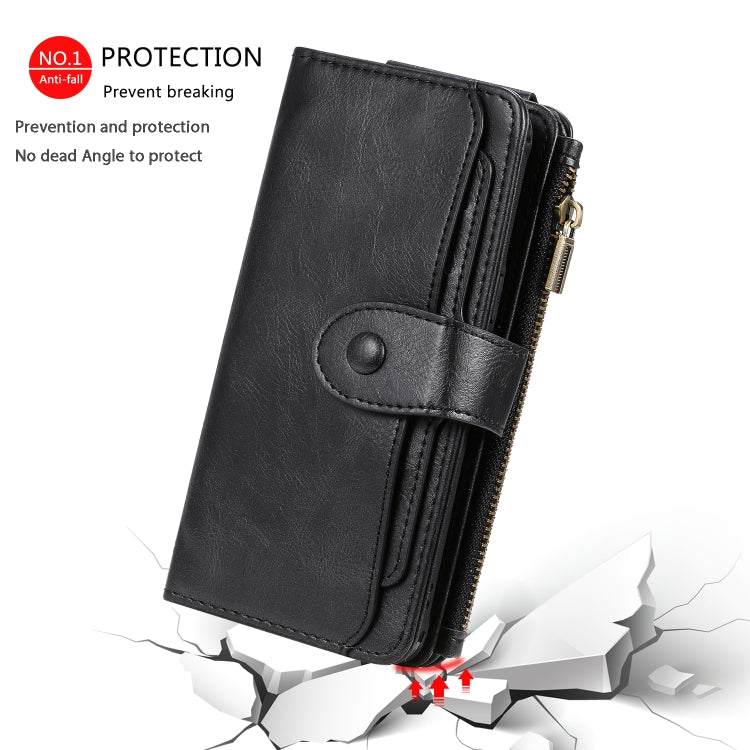 For Galaxy S8 Multifunctional Retro Detachable Magnetic Horizontal Flip Leather Case with Card Slots & Holder & Wallet & Photo Frame
