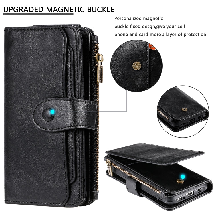 For Galaxy S8 Multifunctional Retro Detachable Magnetic Horizontal Flip Leather Case with Card Slots & Holder & Wallet & Photo Frame