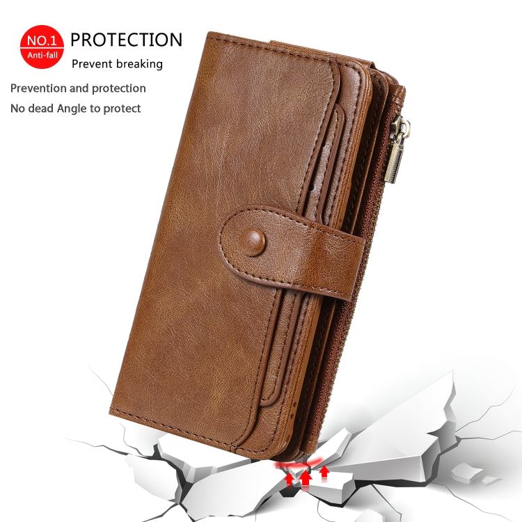 For Galaxy S8 Multifunctional Retro Detachable Magnetic Horizontal Flip Leather Case with Card Slots & Holder & Wallet & Photo Frame