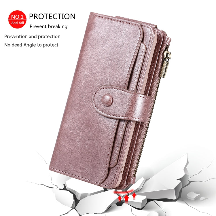 For Galaxy S8 Multifunctional Retro Detachable Magnetic Horizontal Flip Leather Case with Card Slots & Holder & Wallet & Photo Frame