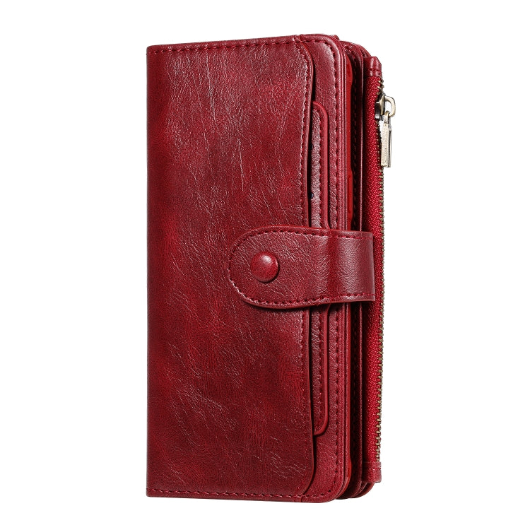 For Galaxy S8+ Multifunctional Retro Detachable Magnetic Horizontal Flip Leather Case with Card Slots & Holder & Wallet & Photo Frame