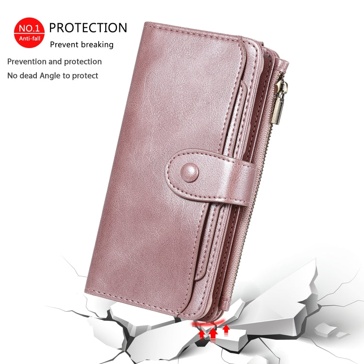 For Galaxy S8+ Multifunctional Retro Detachable Magnetic Horizontal Flip Leather Case with Card Slots & Holder & Wallet & Photo Frame