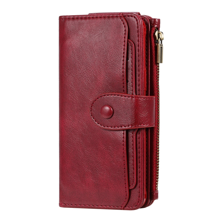 For Galaxy S9 Multifunctional Retro Detachable Magnetic Horizontal Flip Leather Case with Card Slots & Holder & Wallet & Photo Frame