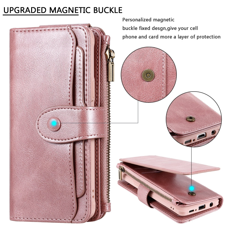 For Galaxy S9 Multifunctional Retro Detachable Magnetic Horizontal Flip Leather Case with Card Slots & Holder & Wallet & Photo Frame
