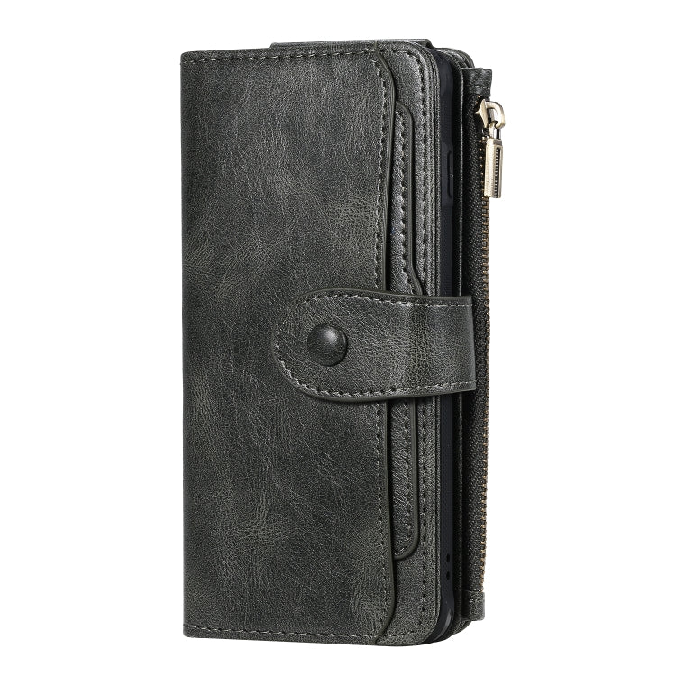 For Galaxy S10 Multifunctional Retro Detachable Magnetic Horizontal Flip Leather Case with Card Slots & Holder & Wallet & Photo Frame