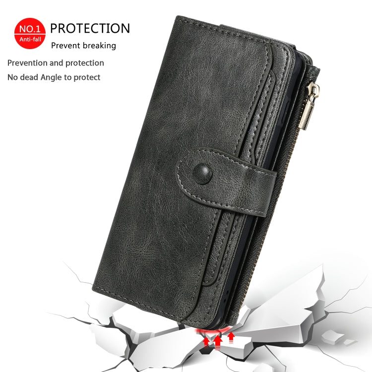 For Galaxy S10 Multifunctional Retro Detachable Magnetic Horizontal Flip Leather Case with Card Slots & Holder & Wallet & Photo Frame