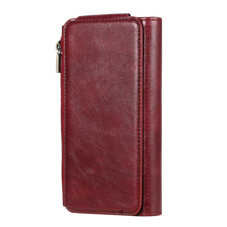 For Galaxy S10 Multifunctional Retro Detachable Magnetic Horizontal Flip Leather Case with Card Slots & Holder & Wallet & Photo Frame