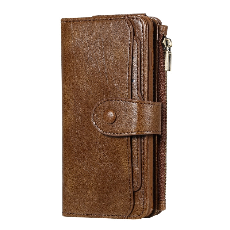 For Galaxy S10 Multifunctional Retro Detachable Magnetic Horizontal Flip Leather Case with Card Slots & Holder & Wallet & Photo Frame