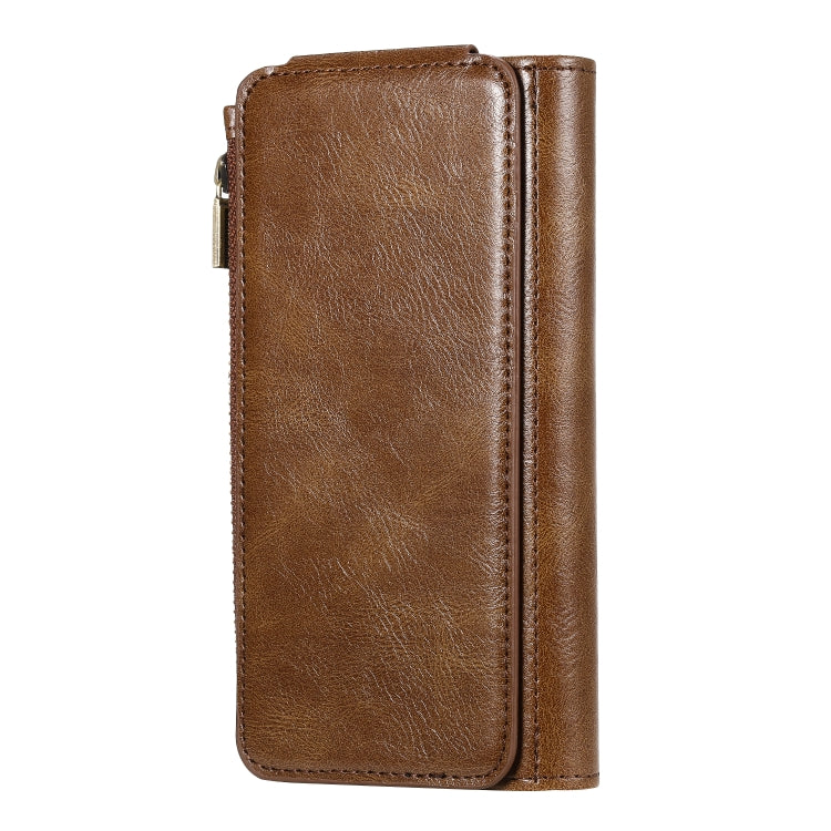 For Galaxy S10 Multifunctional Retro Detachable Magnetic Horizontal Flip Leather Case with Card Slots & Holder & Wallet & Photo Frame