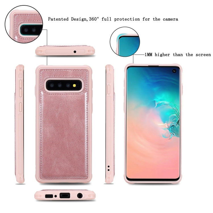 For Galaxy S10 Multifunctional Retro Detachable Magnetic Horizontal Flip Leather Case with Card Slots & Holder & Wallet & Photo Frame