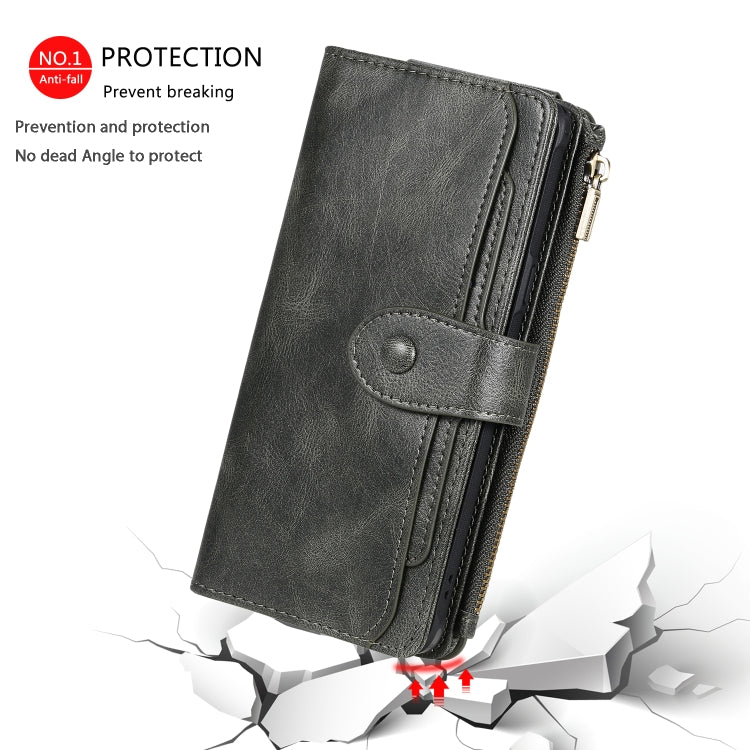 For Galaxy S10 5G Multifunctional Retro Detachable Magnetic Horizontal Flip Leather Case with Card Slots & Holder & Wallet & Photo Frame