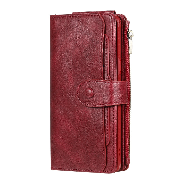 For Galaxy S10 5G Multifunctional Retro Detachable Magnetic Horizontal Flip Leather Case with Card Slots & Holder & Wallet & Photo Frame