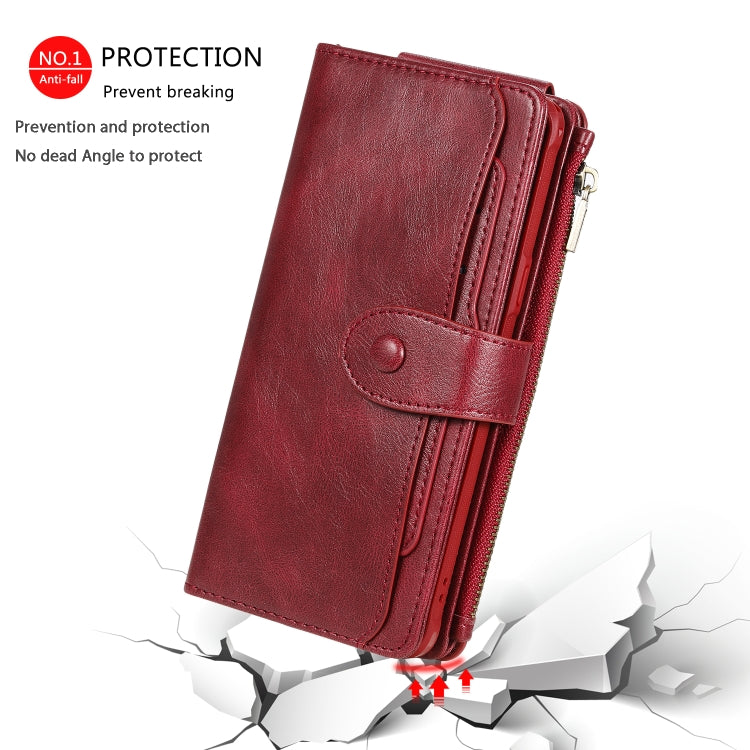 For Galaxy S10 5G Multifunctional Retro Detachable Magnetic Horizontal Flip Leather Case with Card Slots & Holder & Wallet & Photo Frame