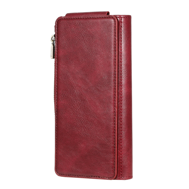 For Galaxy S10 5G Multifunctional Retro Detachable Magnetic Horizontal Flip Leather Case with Card Slots & Holder & Wallet & Photo Frame