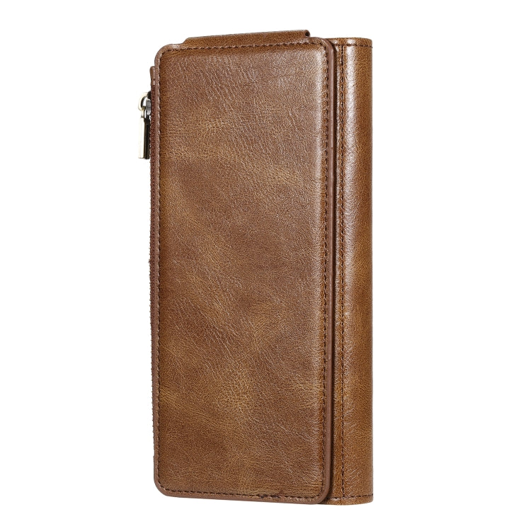 For Galaxy S10 5G Multifunctional Retro Detachable Magnetic Horizontal Flip Leather Case with Card Slots & Holder & Wallet & Photo Frame