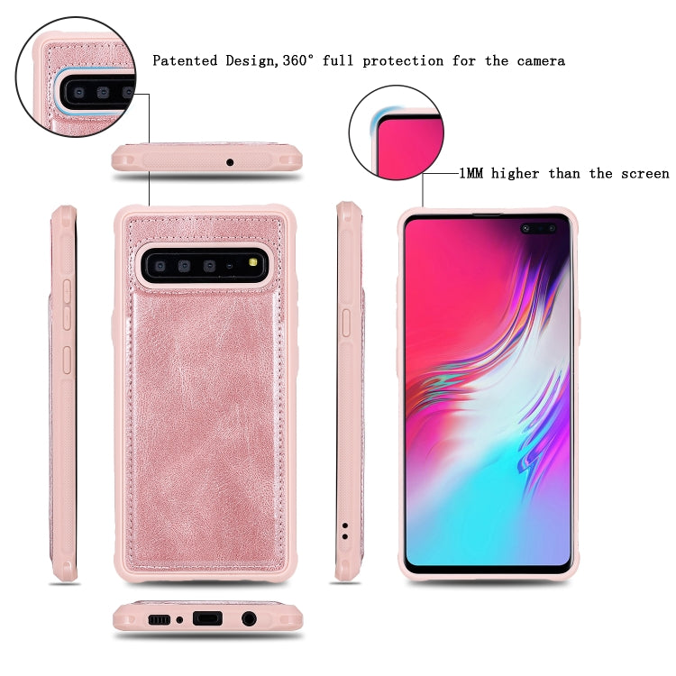 For Galaxy S10 5G Multifunctional Retro Detachable Magnetic Horizontal Flip Leather Case with Card Slots & Holder & Wallet & Photo Frame