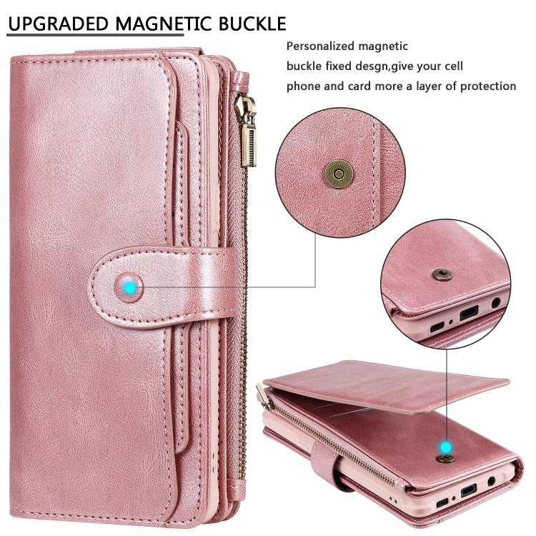 For Galaxy S10 5G Multifunctional Retro Detachable Magnetic Horizontal Flip Leather Case with Card Slots & Holder & Wallet & Photo Frame