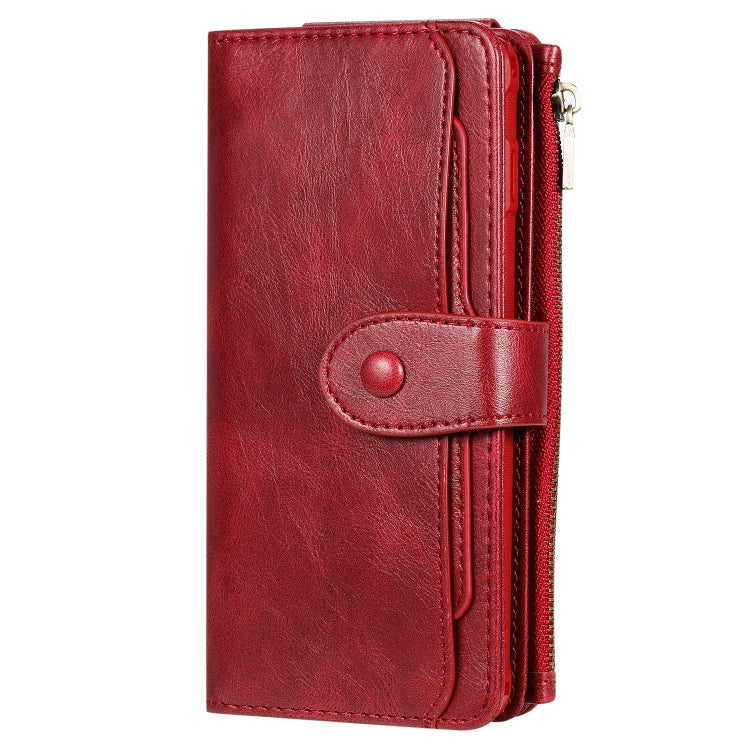For Galaxy S10+ Multifunctional Retro Detachable Magnetic Horizontal Flip Leather Case with Card Slots & Holder & Wallet & Photo Frame